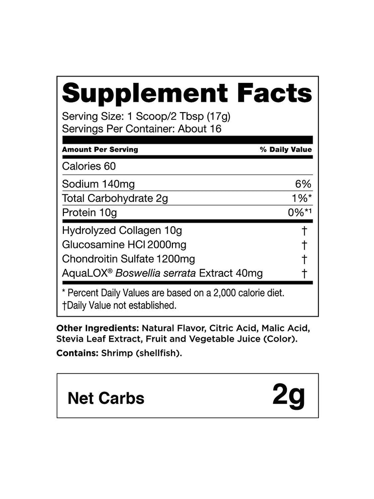 Bulletproof Joint Boost with Grass-fed Collagen Peptides, Glusosamine, Chondroitin to Support Healthy Joints. Boswellia to Support Healthy Inflammation Response, Keto and Paleo Friendly (9.4 OZ)